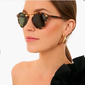 Krewe Matte Tokyo Tortoise Polarized 24K St Louis Sunglasses